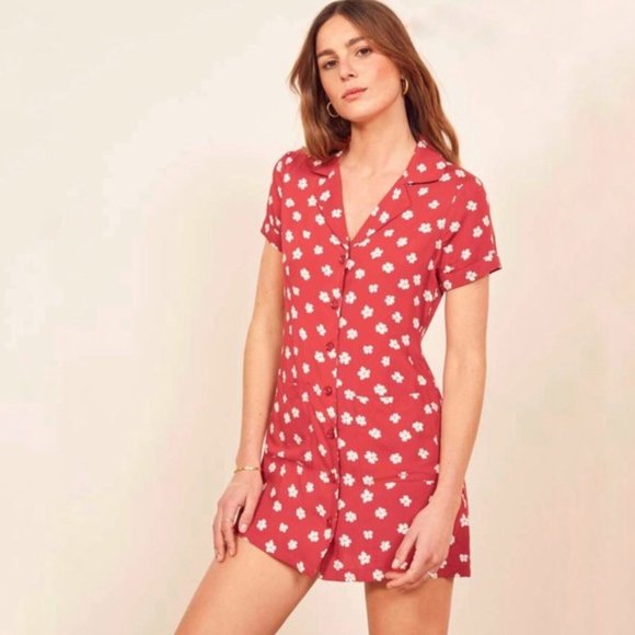 Reformation Plymouth Dress in Delia - Picture 1 of 5